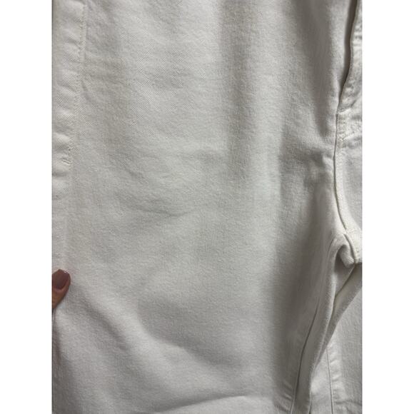 Good American Good Waist Palazzo Jeans White Wide Leg NWT Size 14 READ - Picture 9 of 11
